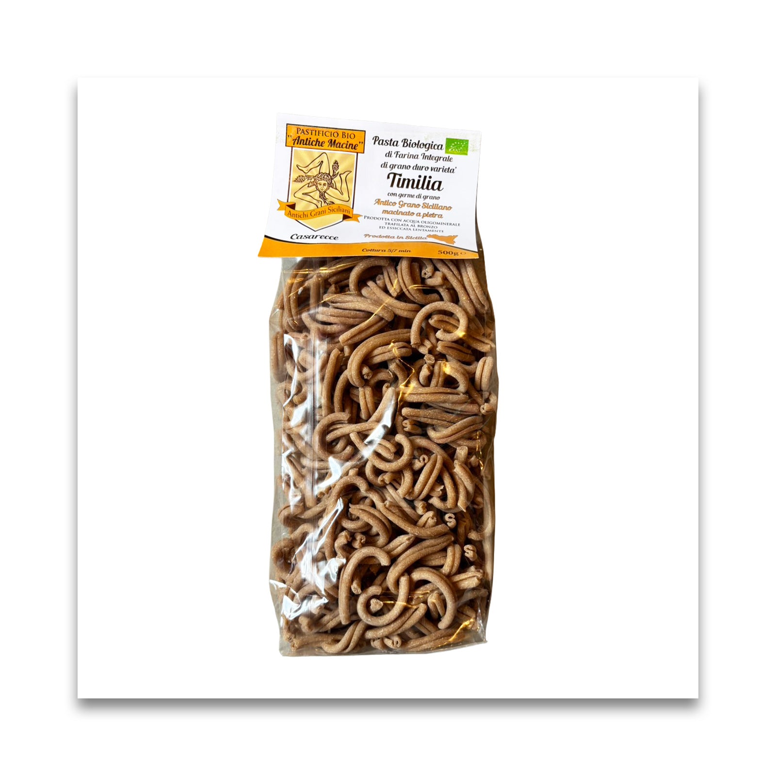 古代小麦のパスタ　カサレッチェ（ティミリア種・全粒粉）500g