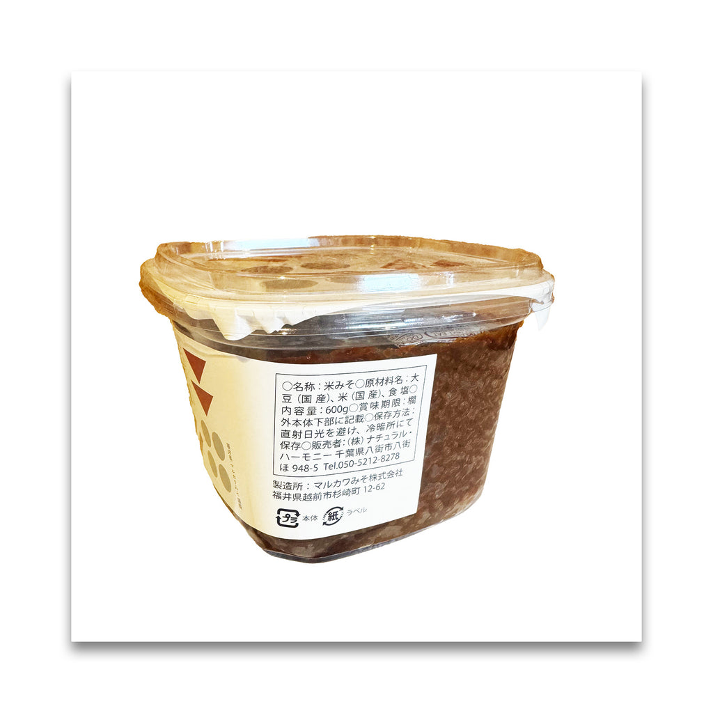 ナチュラルハーモニー 米味噌 600g