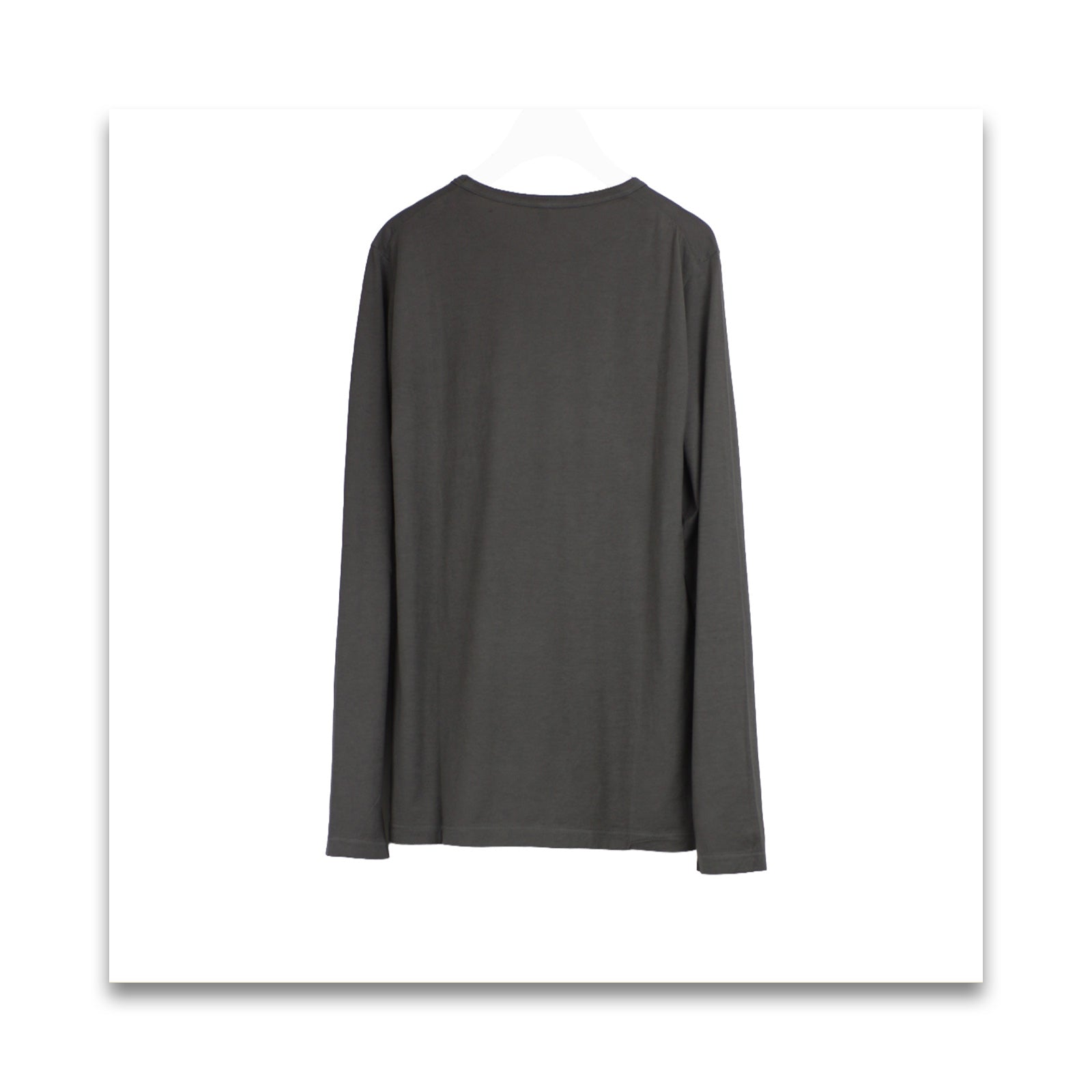 オーガニックコットン 天竺 クルー長袖Tシャツ