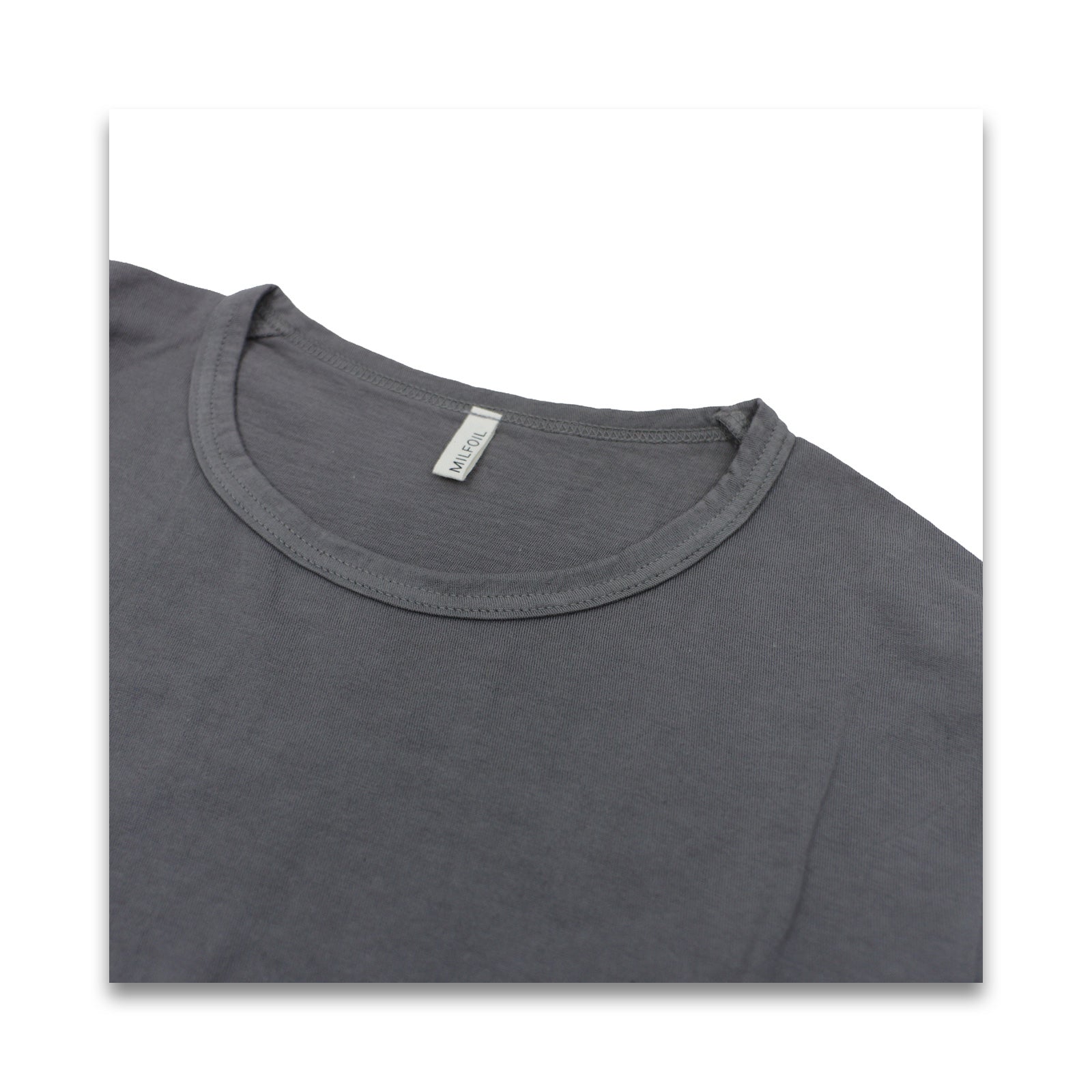 オーガニックコットン 天竺 クルー長袖Tシャツ