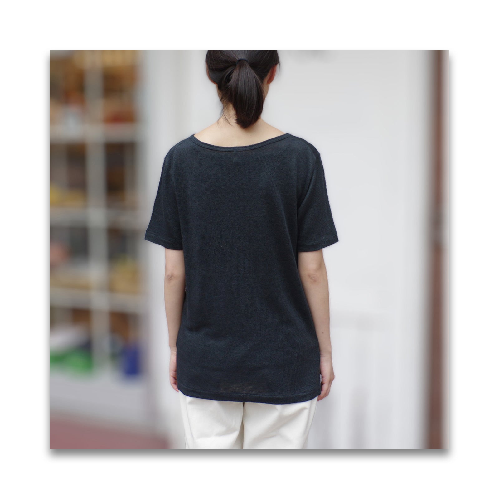 オーガニックリネン 2ply 半袖カットソー