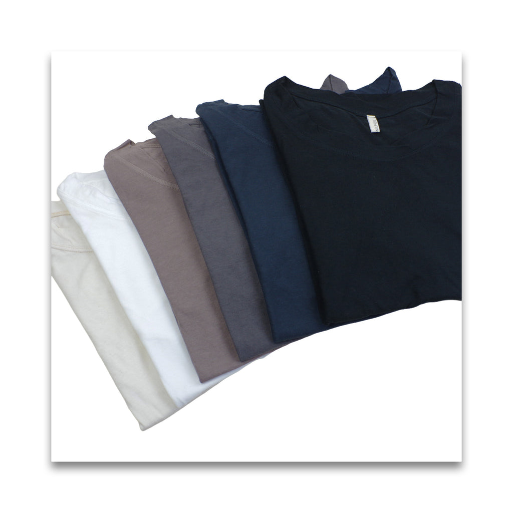 オーガニックコットン 薄地 長袖Tシャツ