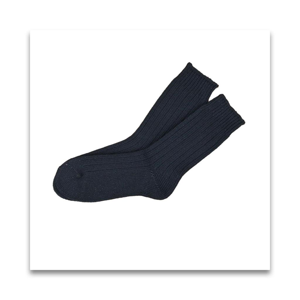 オーガニックコットン men's リブ ソックス