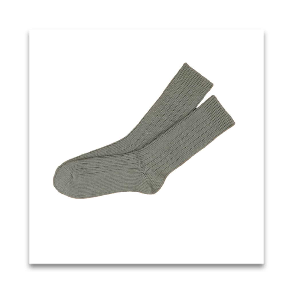 オーガニックコットン men's リブ ソックス