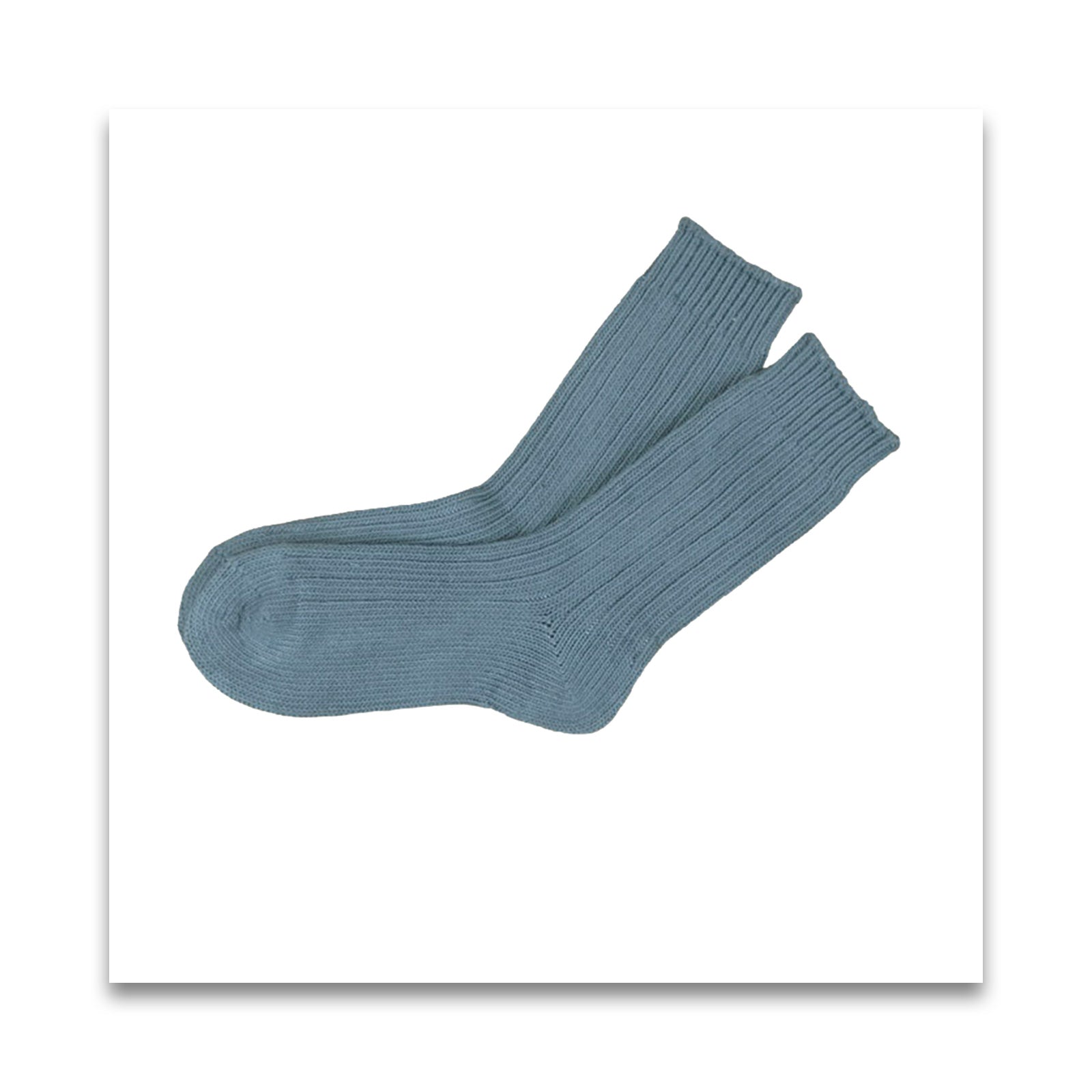 オーガニックコットン men's リブ ソックス