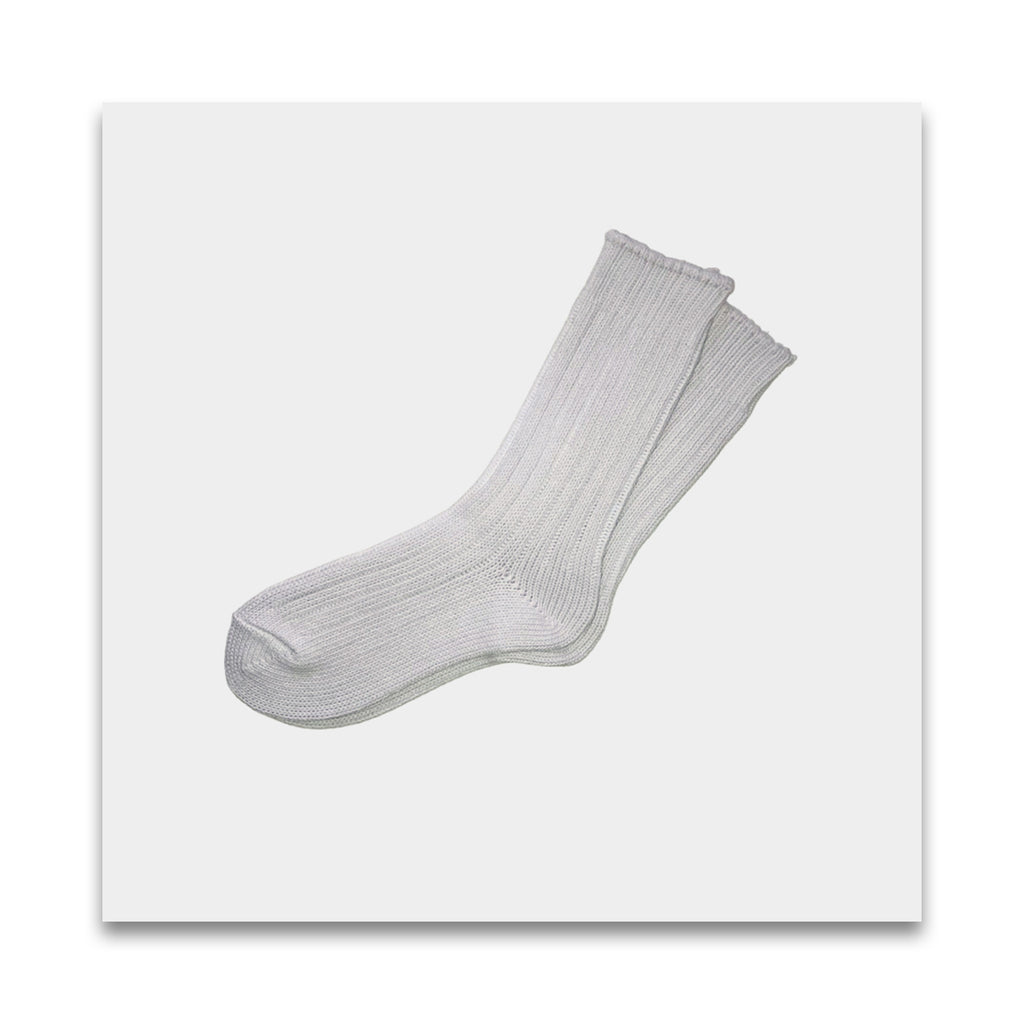 オーガニックコットン men's リブ ソックス