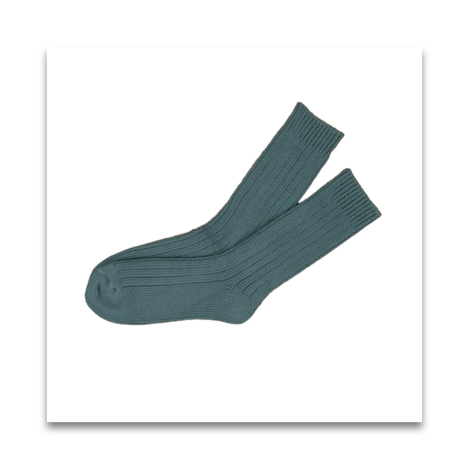 オーガニックコットン men's リブ ソックス