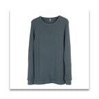 オーガニックコットン　men's テレコ 長袖Tシャツ-MILFOIL