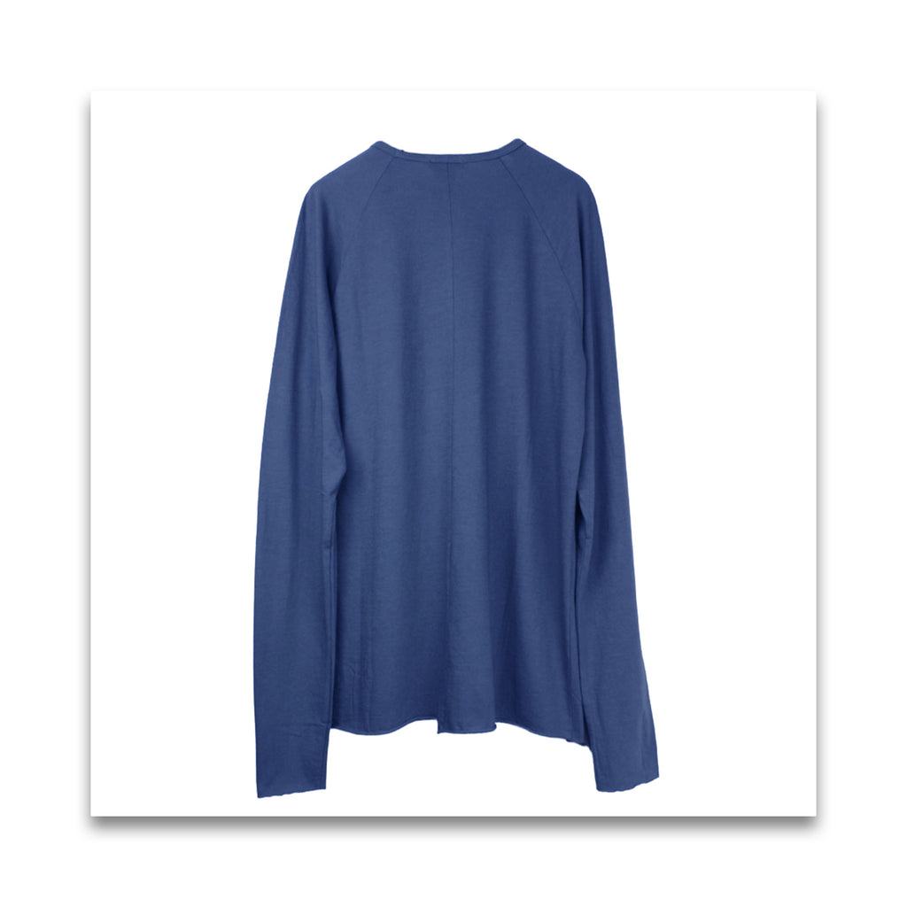 オーガニックコットン　men's Vネック長袖T-MILFOIL