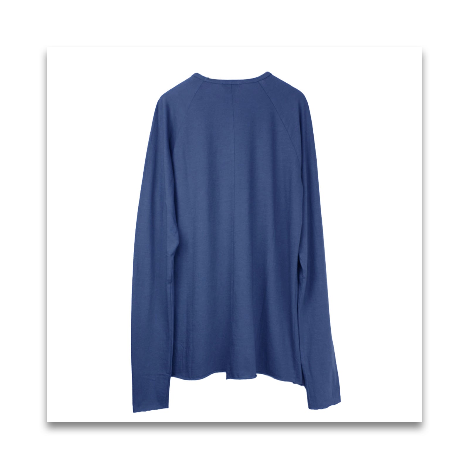 オーガニックコットン　men's Vネック長袖T-MILFOIL