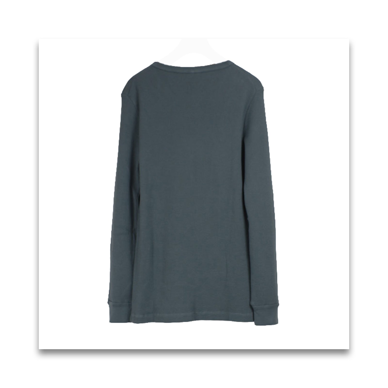 オーガニックコットン　men's テレコ 長袖Tシャツ-MILFOIL