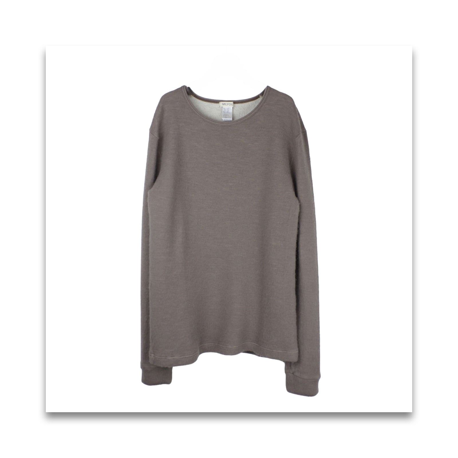オーガニックウールコットン men's クルーネック