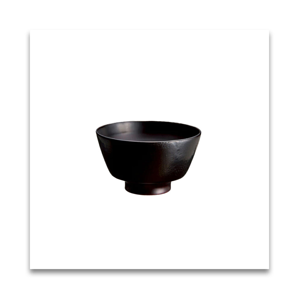 土直漆器　直右ヱ門　欅　一文字椀（黒溜木地呂/赤溜木地呂）
