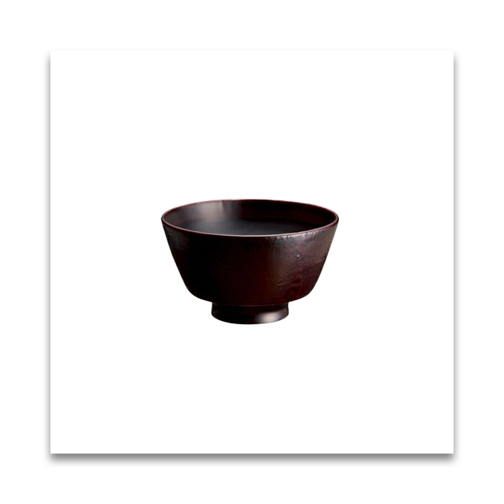 土直漆器　直右ヱ門　欅　一文字椀（黒溜木地呂/赤溜木地呂）