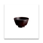 土直漆器　直右ヱ門　欅　一文字椀（黒溜木地呂/赤溜木地呂）