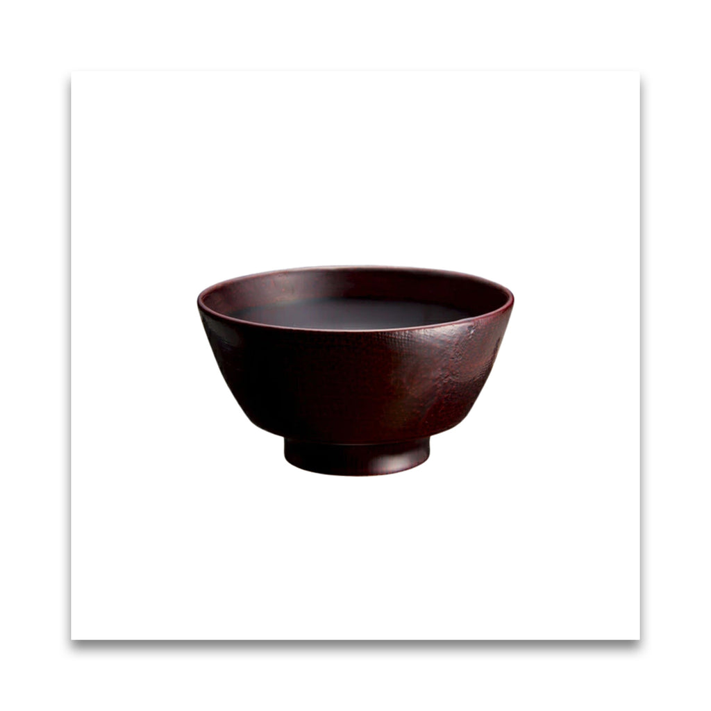 土直漆器　直右ヱ門　欅　一文字大椀（黒溜木地呂/赤溜木地呂）