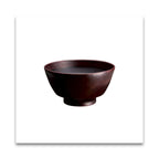 土直漆器　直右ヱ門　欅　一文字大椀（黒溜木地呂/赤溜木地呂）