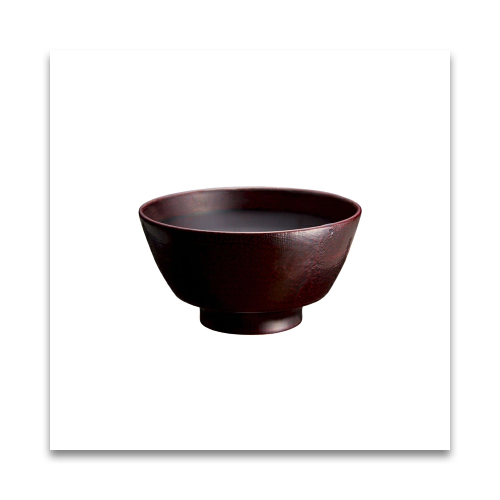 土直漆器　直右ヱ門　欅　一文字大椀（黒溜木地呂/赤溜木地呂）